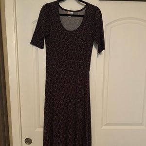 LuLaRoe Ana full length dress. Like new condition